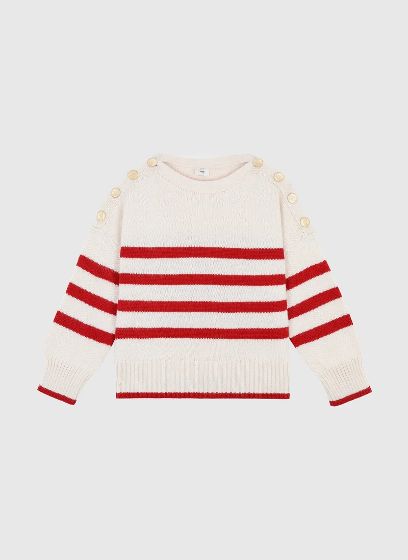 PULL LOTEFI rouge