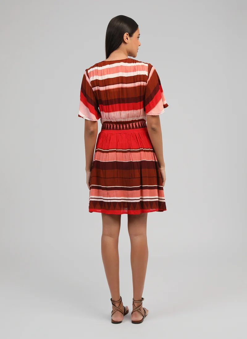 ROBE COURTE OFLYMA sulana bordeaux