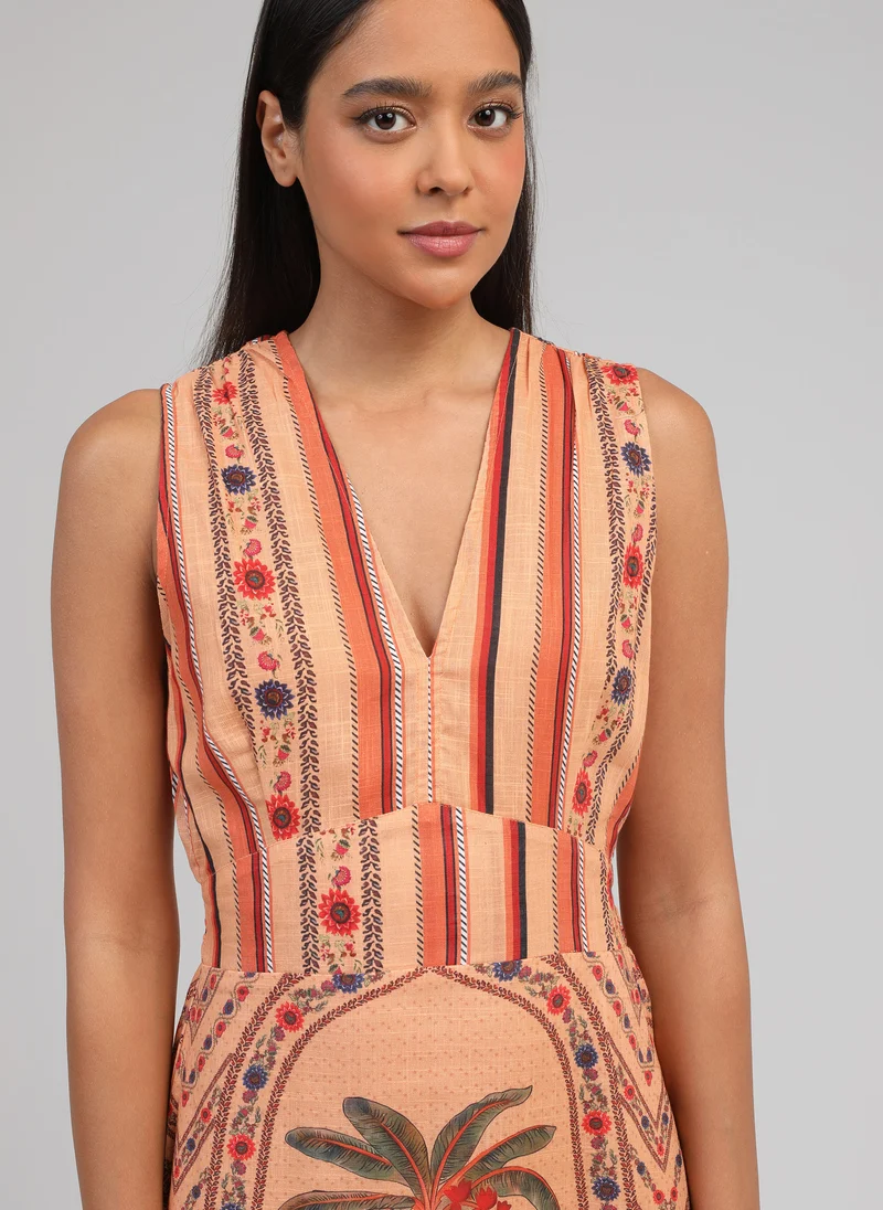 ROBE LONGUE OVANNA laloma orange