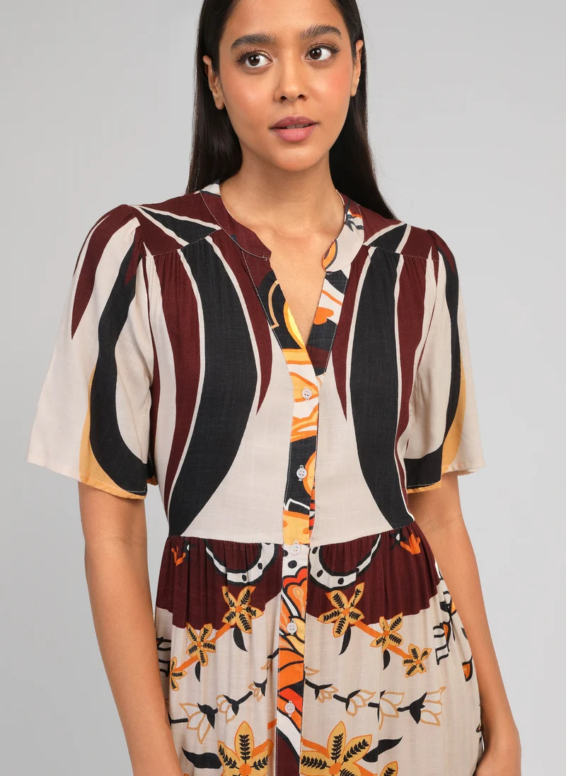 ROBE LONGUE OBEMIA clever ecru