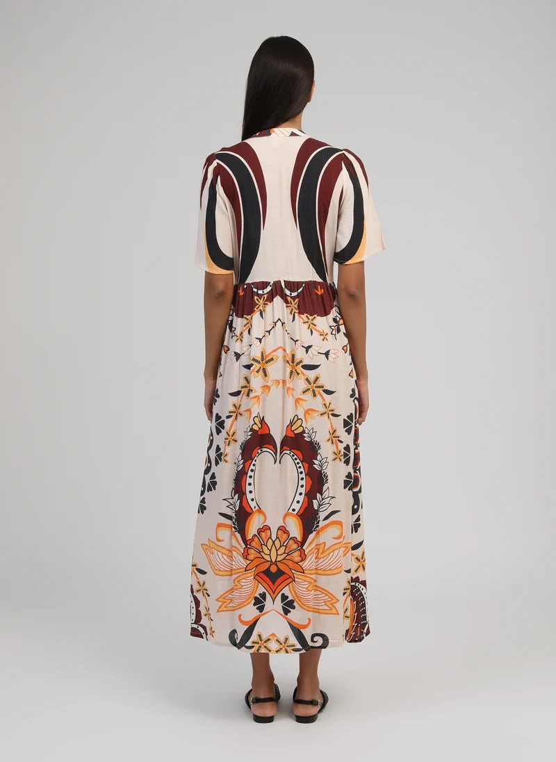 ROBE LONGUE OBEMIA clever ecru