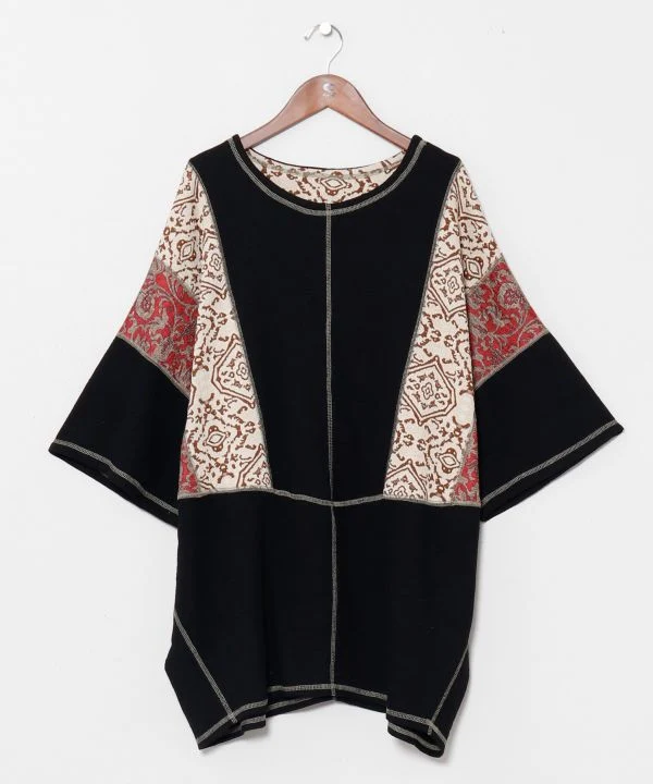 Haut homme en patchwork textile