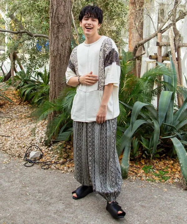 Haut homme en patchwork textile