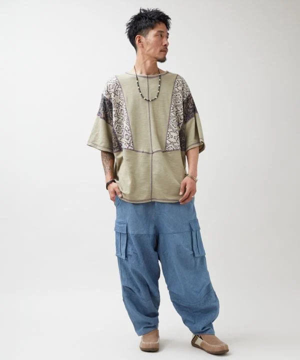 Haut homme en patchwork textile