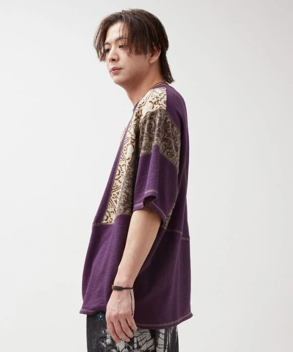 Haut homme en patchwork textile