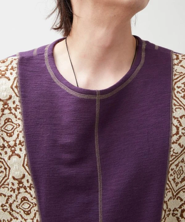 Haut homme en patchwork textile