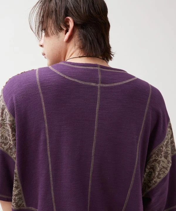Haut homme en patchwork textile