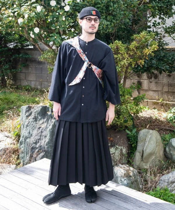 Chemise sans col KAKUSODE