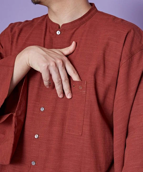 Chemise sans col KAKUSODE