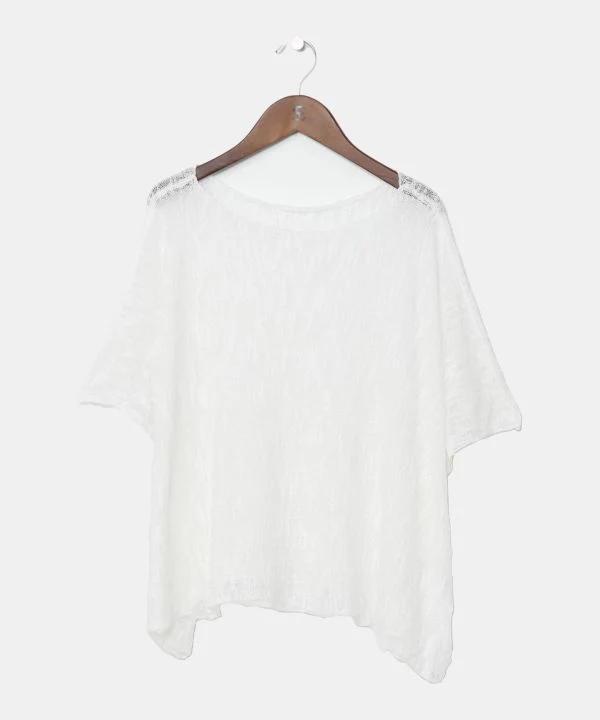 Haut poncho transparent en fil Nep