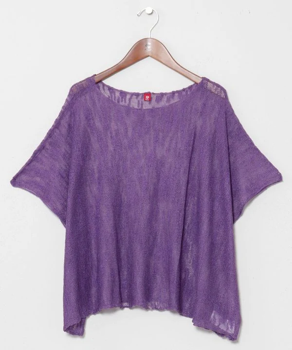 Haut poncho transparent en fil Nep