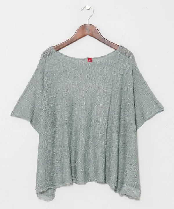 Haut poncho transparent en fil Nep
