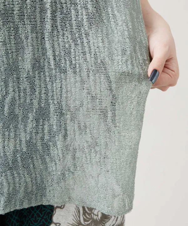 Haut poncho transparent en fil Nep