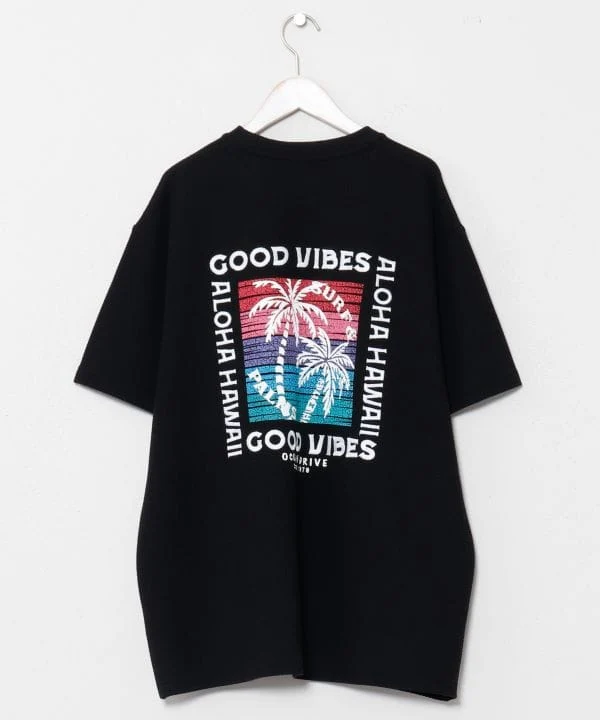 T-shirt imprimé surf jacquard SURF & Palms