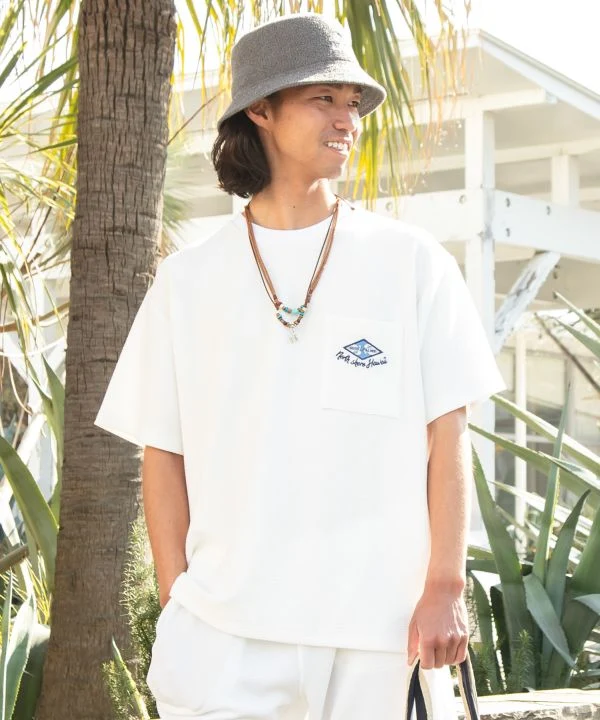 T-shirt imprimé surf jacquard SURF & Palms