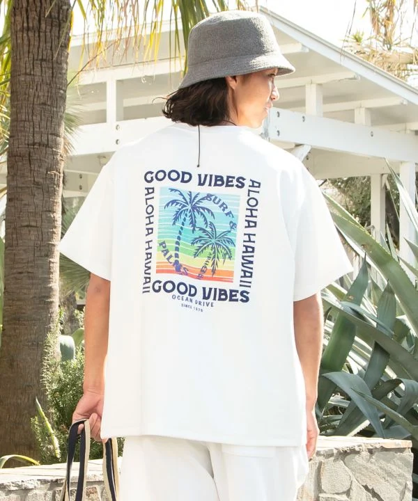 T-shirt imprimé surf jacquard SURF & Palms