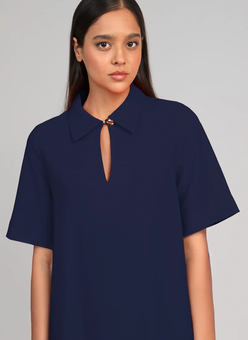 ROBE COURTE MAPAULA marine