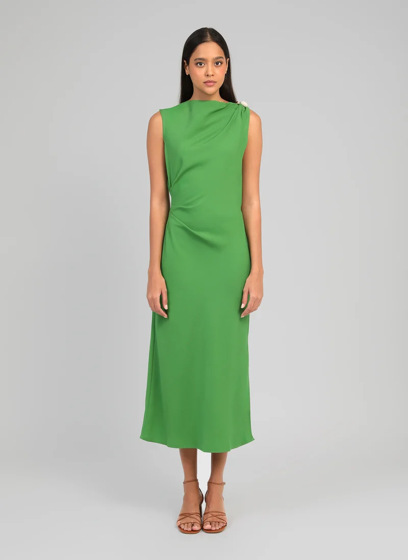 ROBE MIDI MILANA pomme