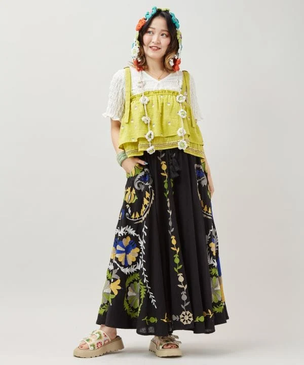 Haut Choli brodé
