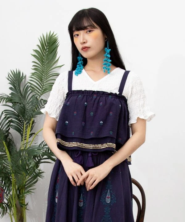 Haut Choli brodé