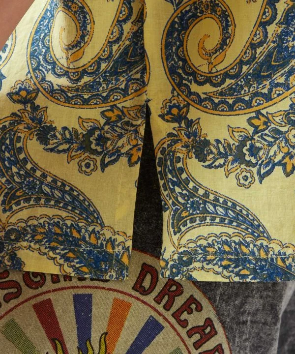 Pull-over en coton à motifs cachemire