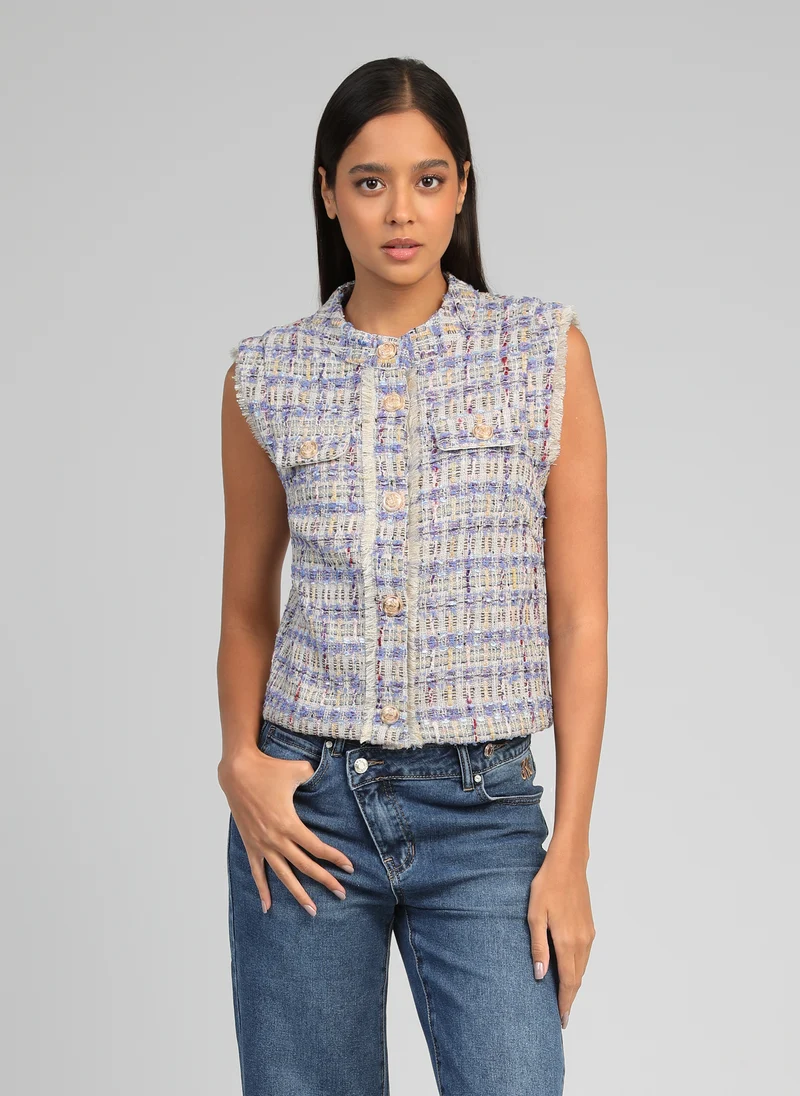 GILET AVAYANA bleu