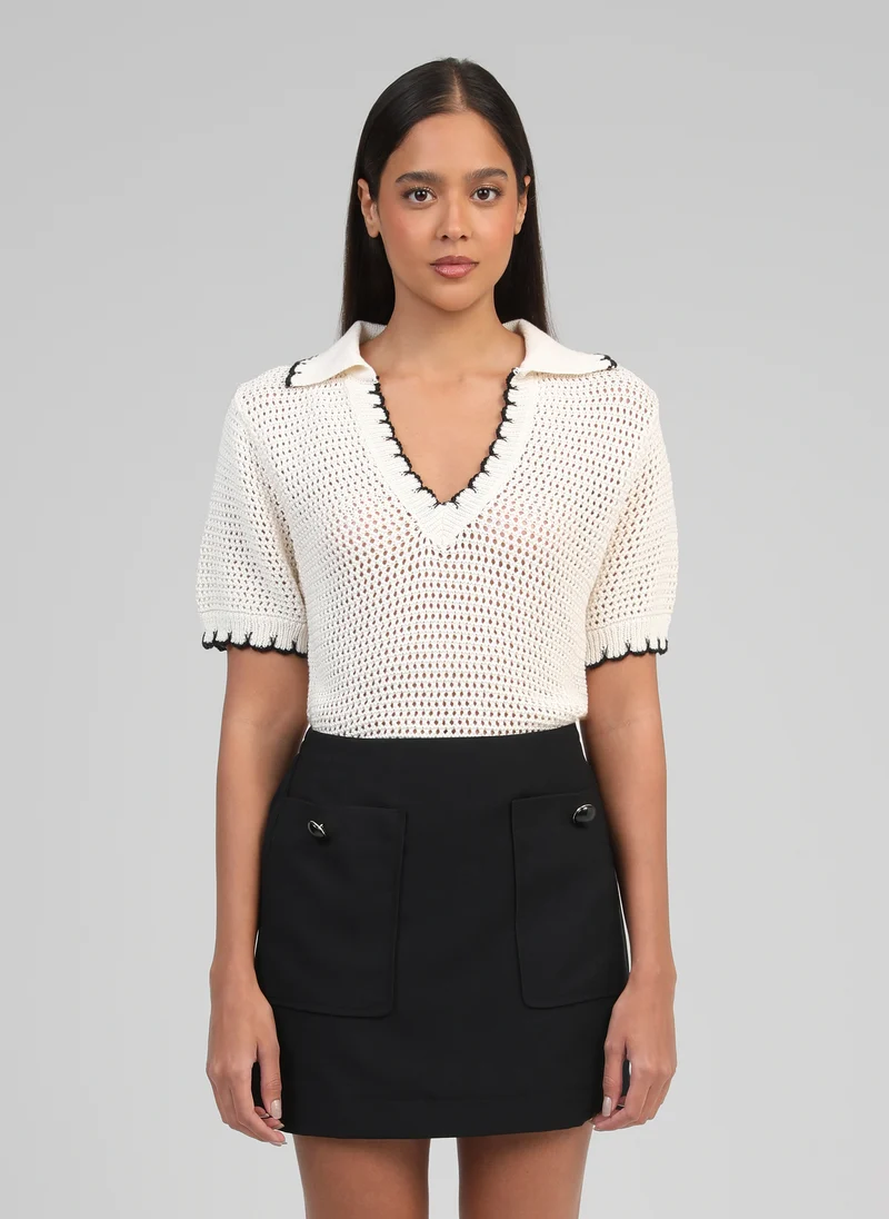 PULL VEZA ecru