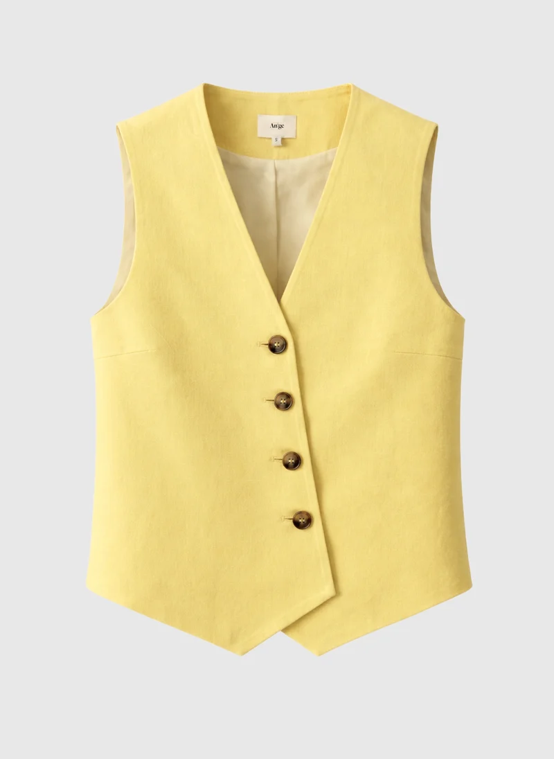 GILET ZAKINA paille