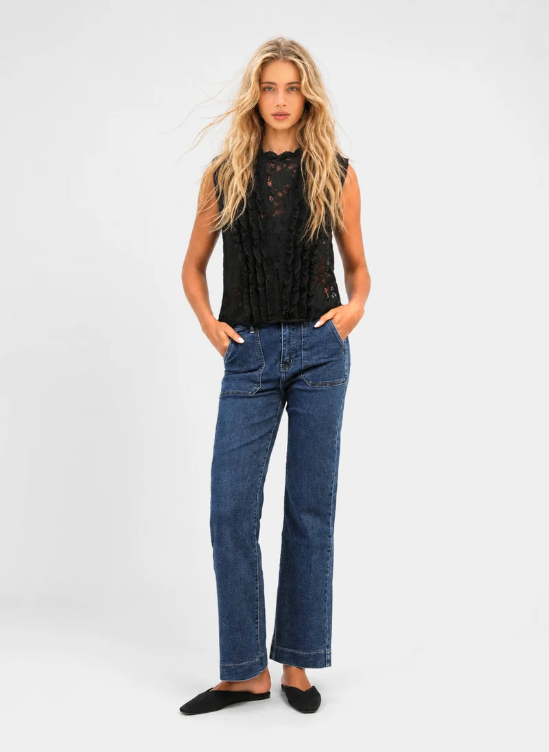 PANTALON PARMY STONE bleu stone
