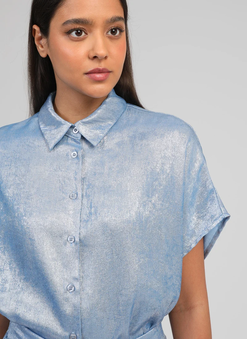 CHEMISE AMORYNA indigo