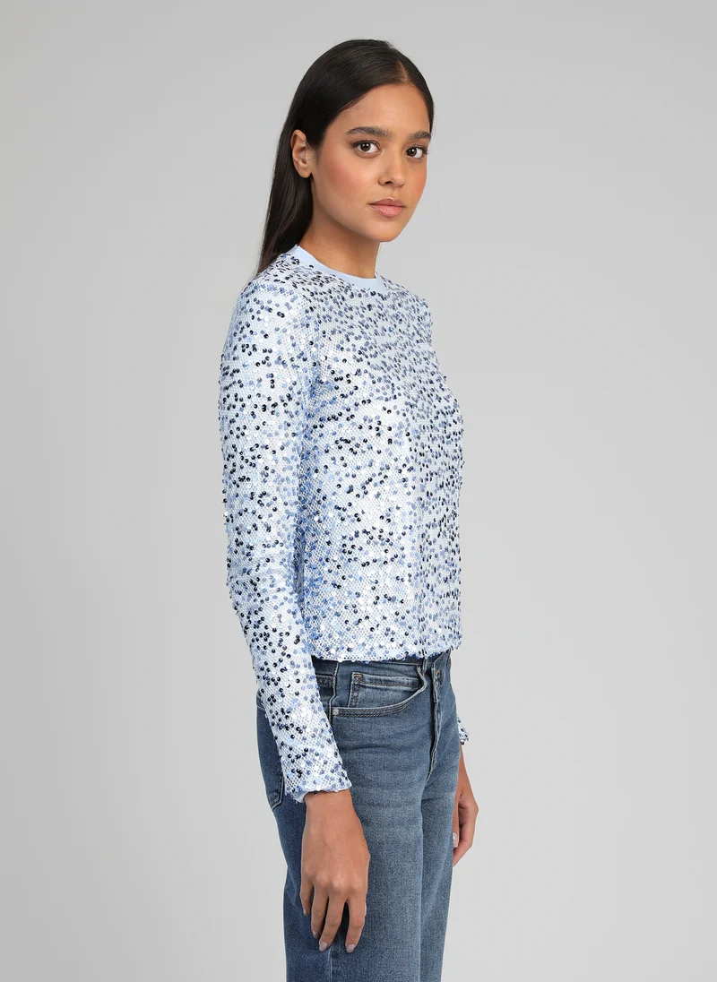 T-SHIRT ABELIA bleu