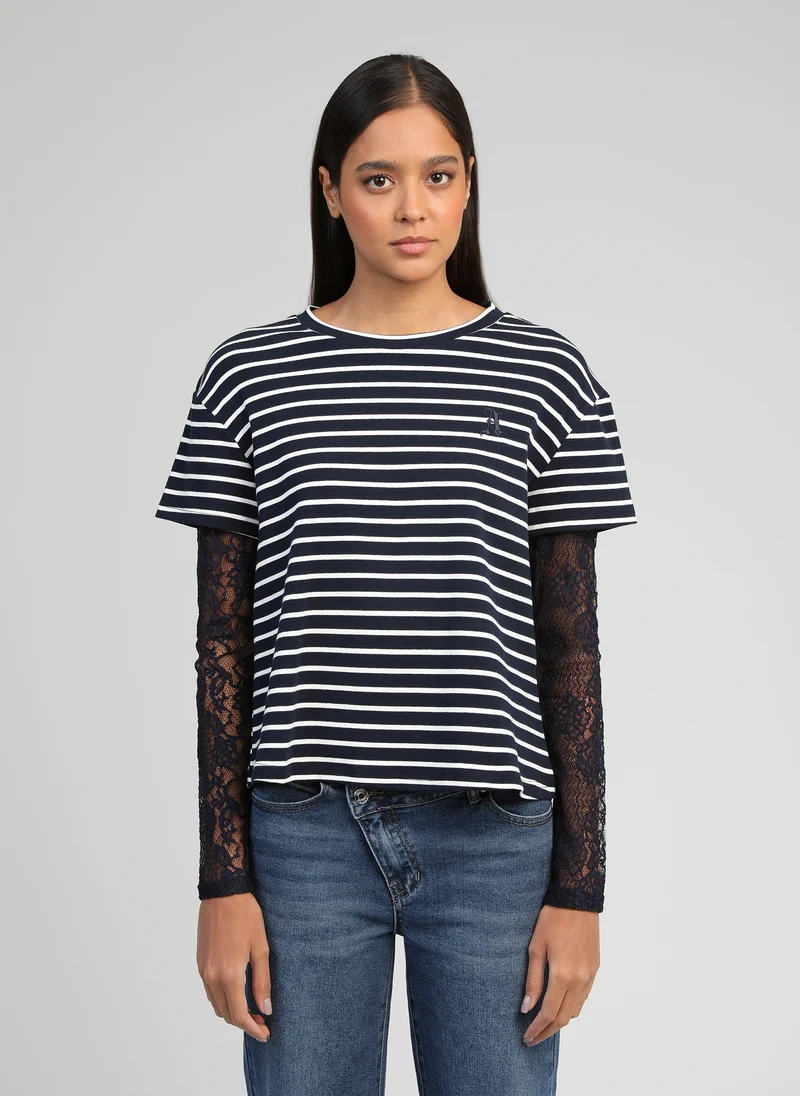 T-SHIRT AKELANE marine