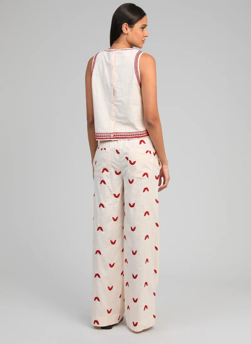 PANTALON ROMILA ecru
