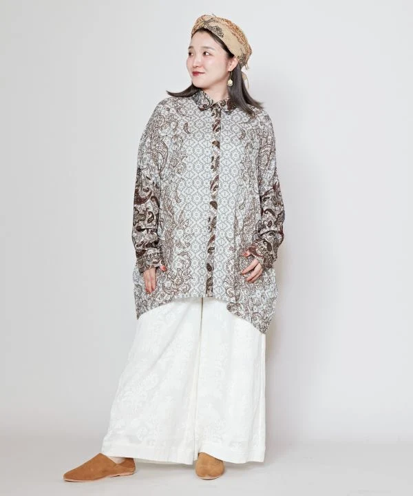 Chemise à imprimé cachemire