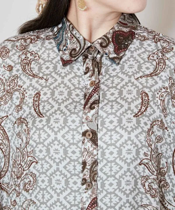 Chemise à imprimé cachemire