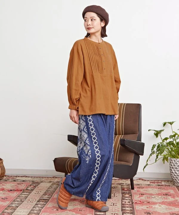 Pull à plis creux de style bohème