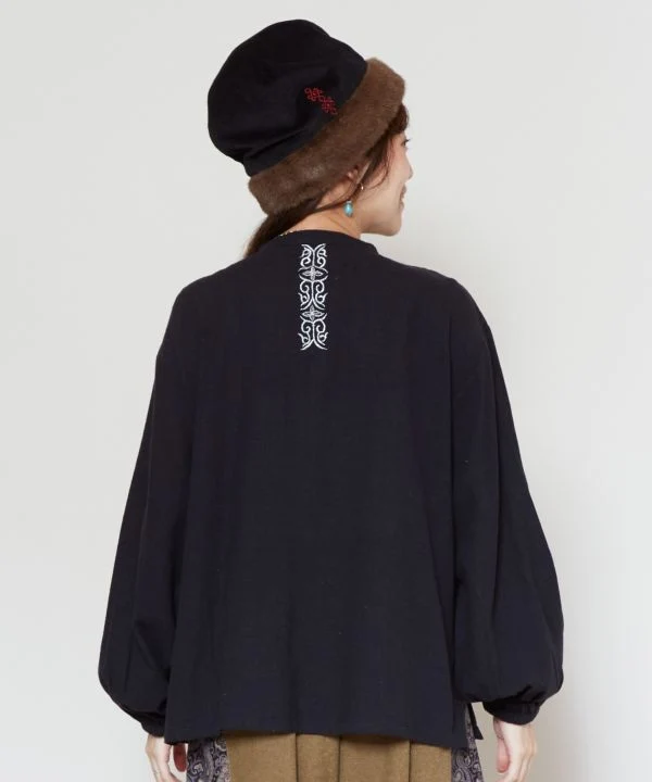 Pull à plis creux de style bohème