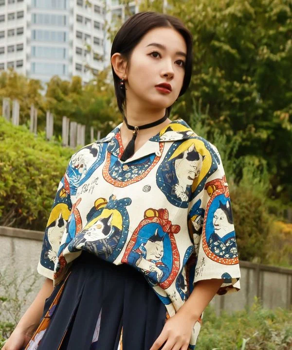 Chemise Ukiyoe NIPPON ART - M
