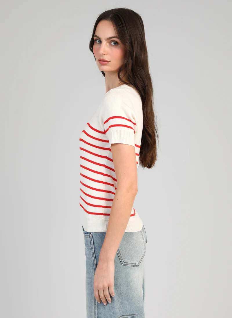 PULL VARINE rouge