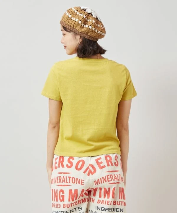 T-shirt court à appliqué de fruits
