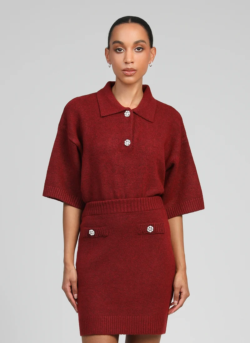 PULL NOREA framboise