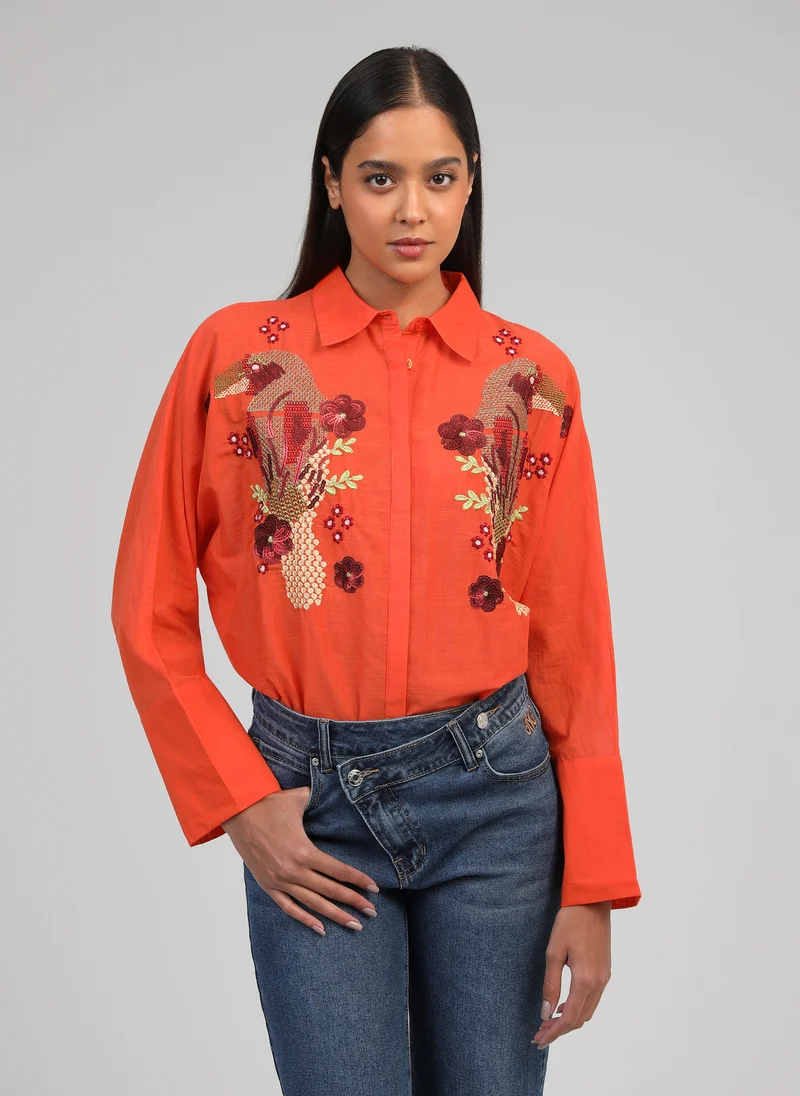CHEMISE SHANNYLA orange