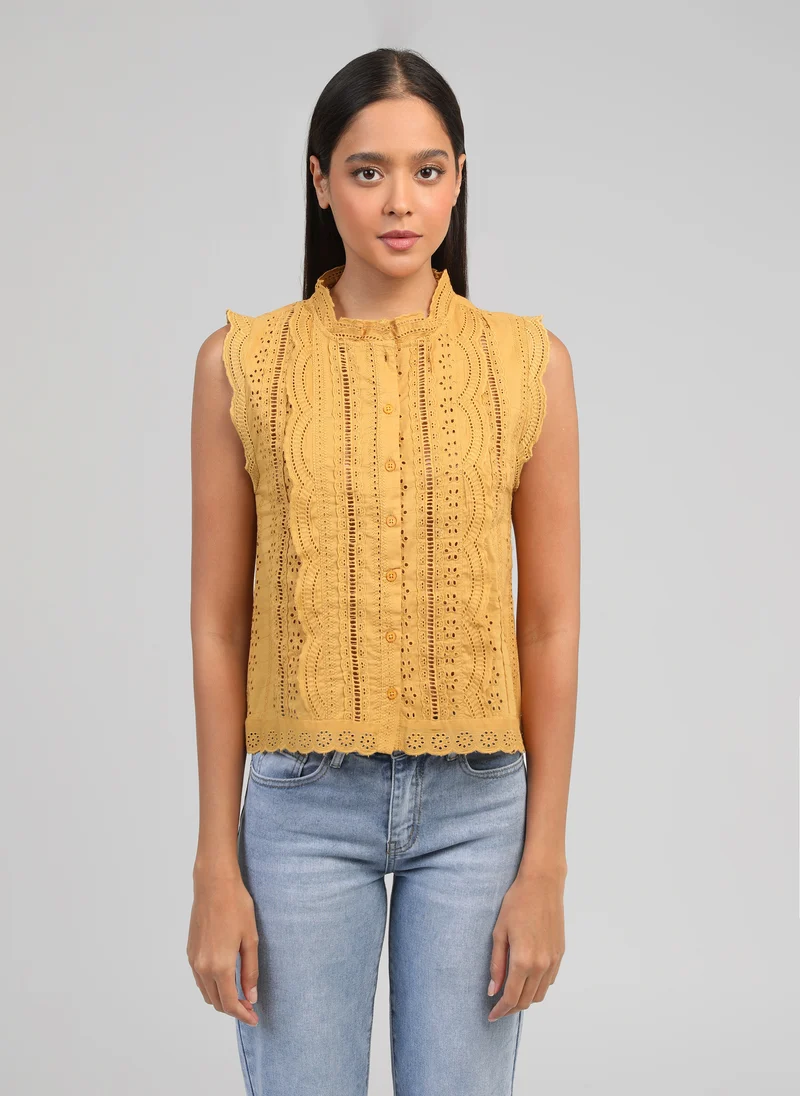 CHEMISE SUZAYA ocre