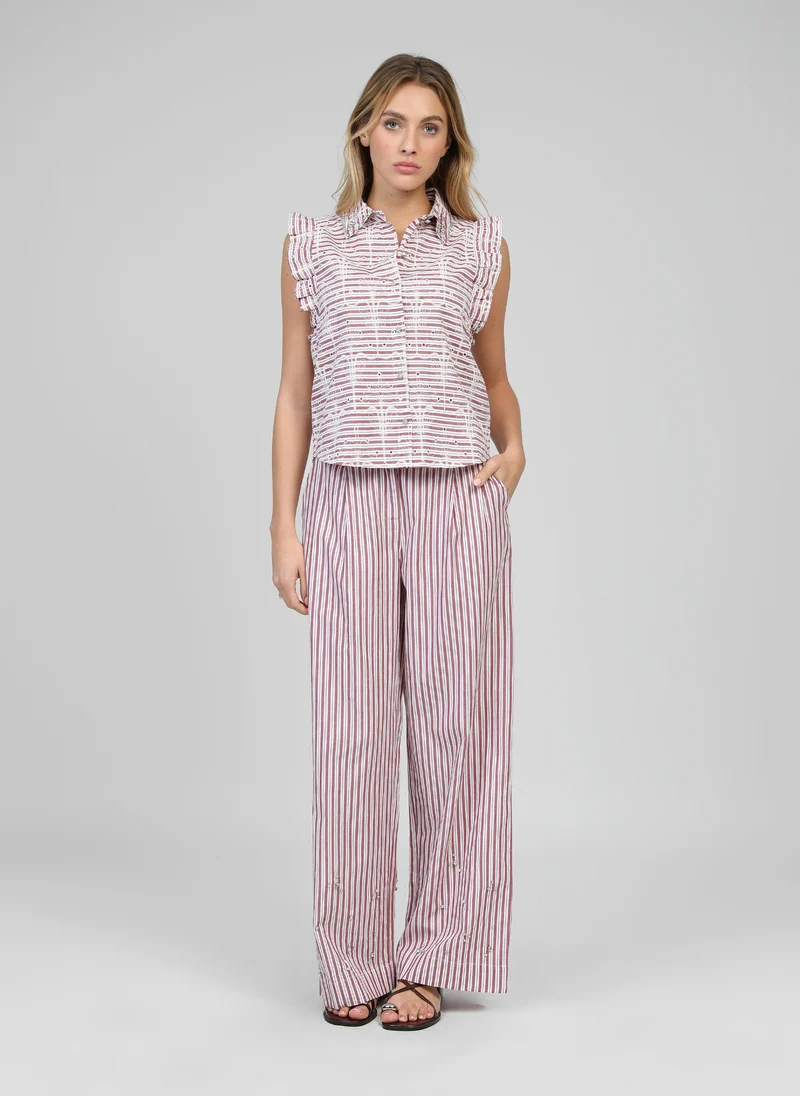 PANTALON RONALY rouge