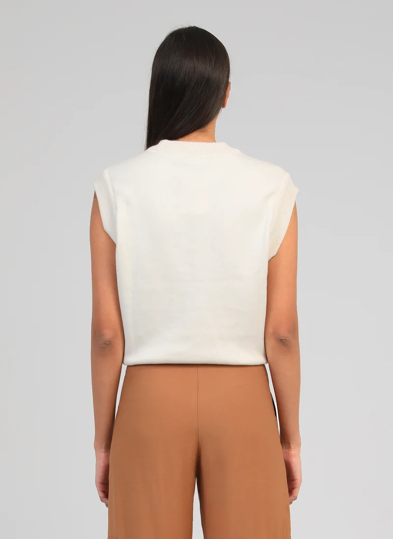 PULL VIZTY écru