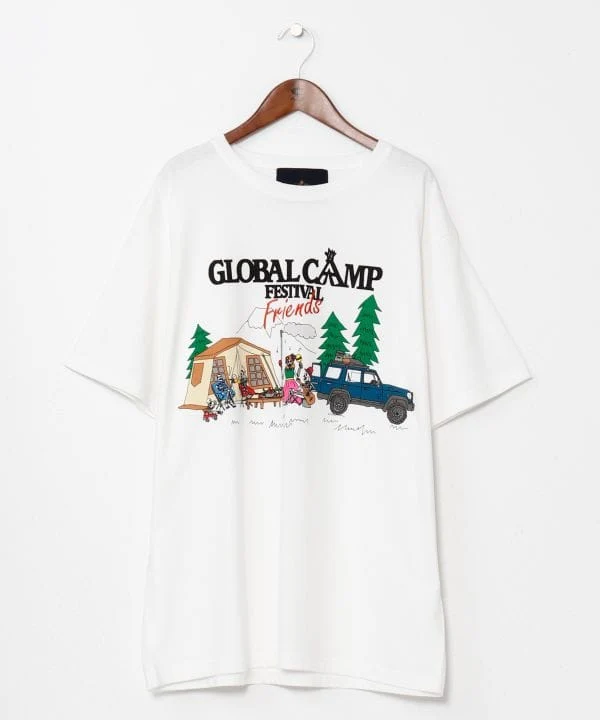 Ogawa×grn×Amina T-shirt imprimé Calavera