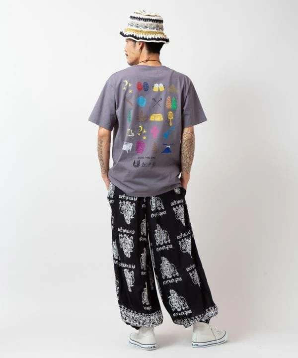 Ogawa×grn×Amina T-shirt du camp Calavera