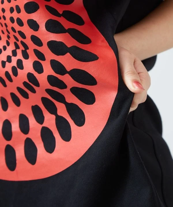 T-shirt à motif ondulé Kitenge