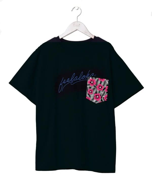 T-shirt à poche brodée pour homme, séchage rapide