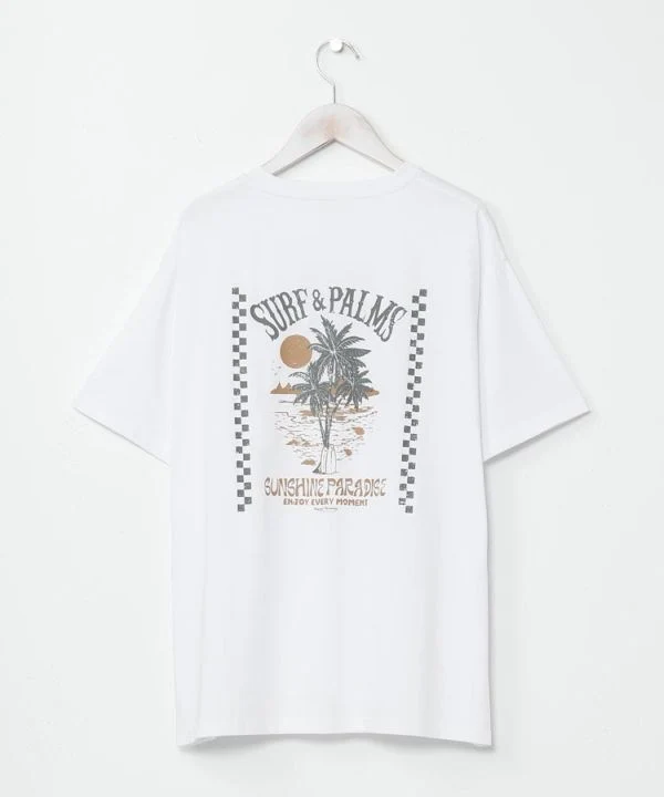 T-shirt graphique pour homme SURF＆Palms
